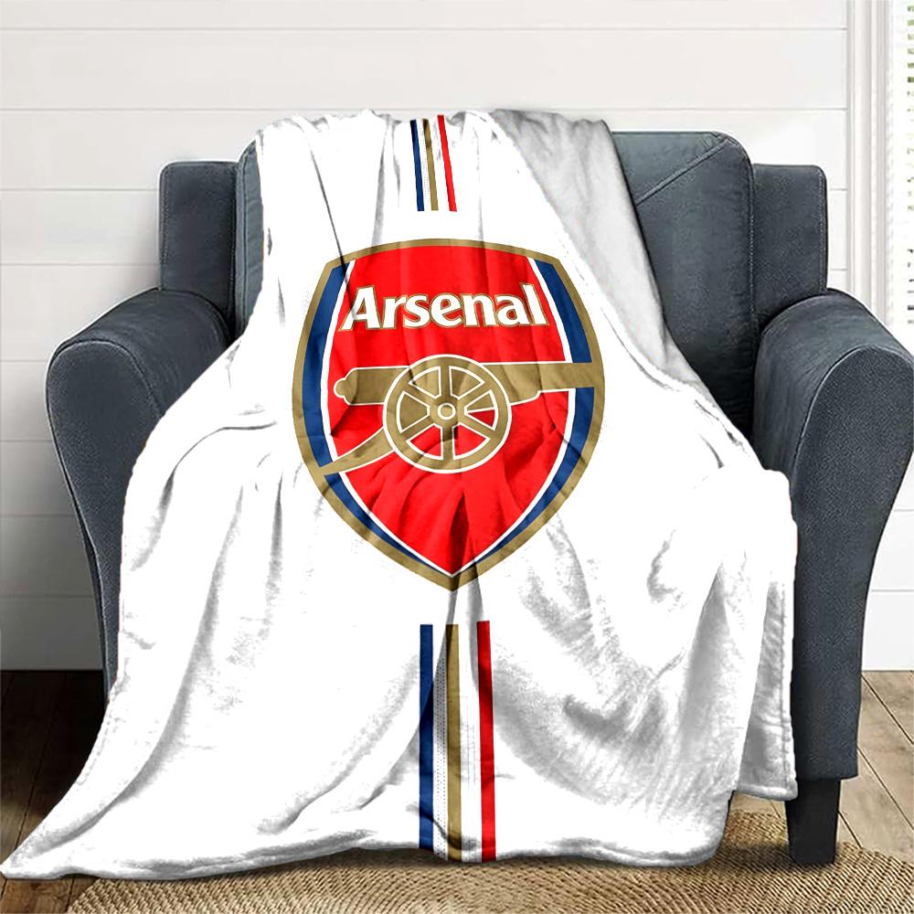 1pc A-Arsenal Blanket, Gift, for Men and Women, Soft Blanket, Good for Sofa Bed Couch Travel, Lightweight Flannel Blanket