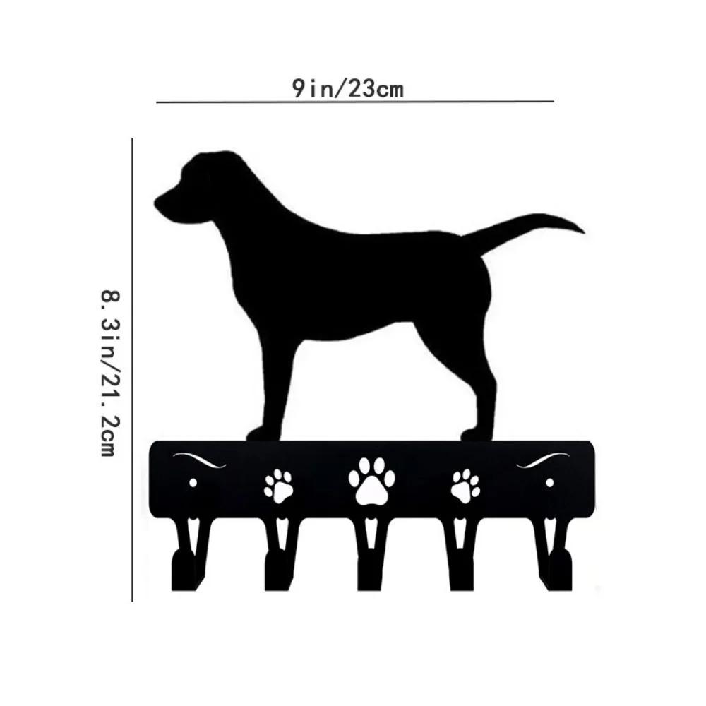 Golden Retriever Dog Key Hooks & Keychain Holder - 9 Inch/6 Inch Metal Wall Art Hook for Home Decor Ideal Gift for Pet Owners
