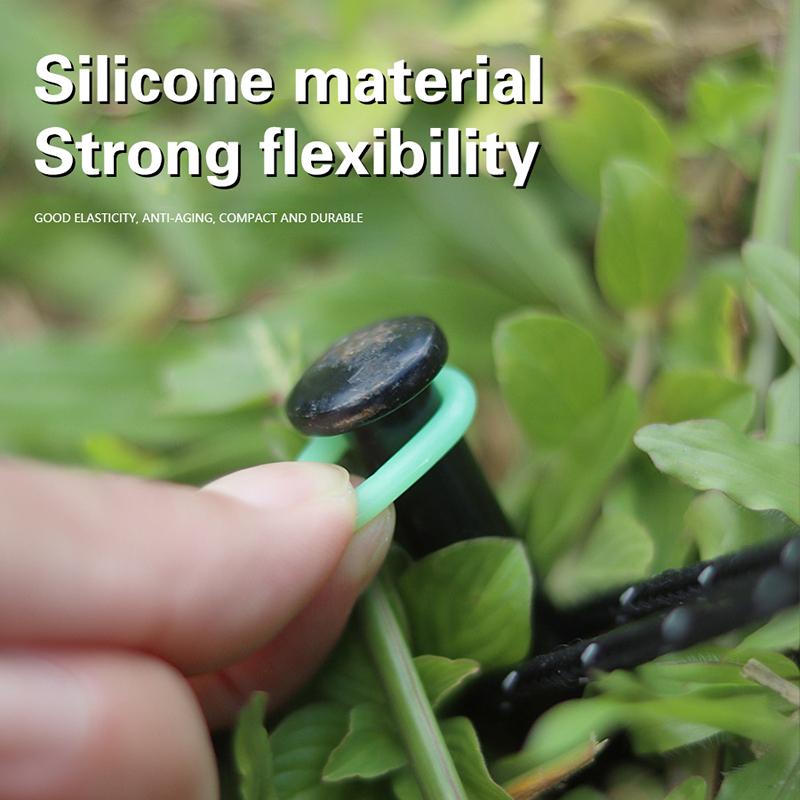 10Pcs Outdoor Ground Nail Luminous Ring Silicone Rubber O-Ring Warning Ring For Camping Tent Nail Accessories