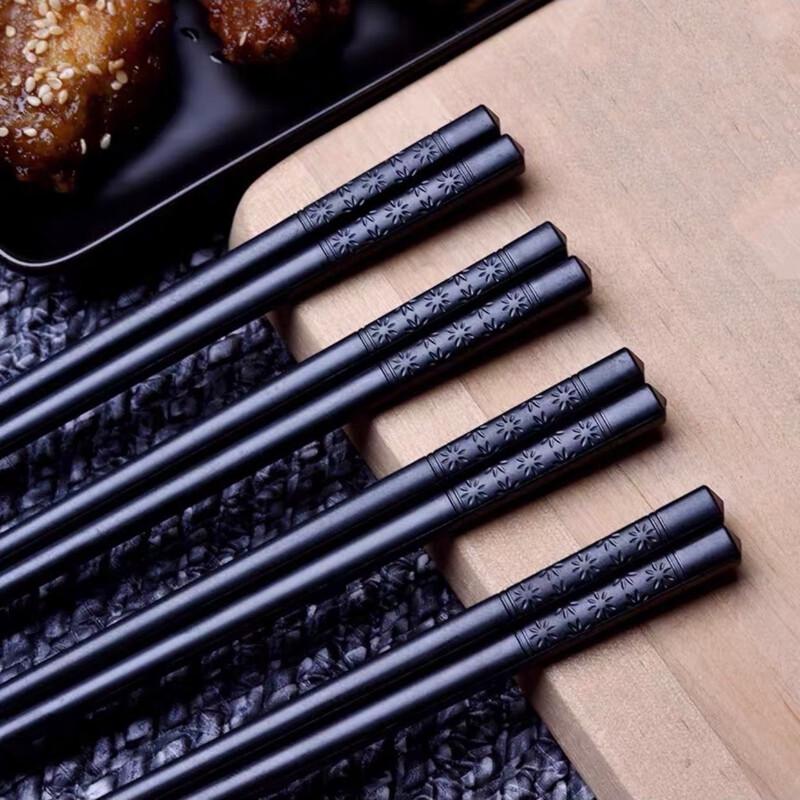 Ding Le Black Alloy Chopsticks