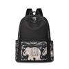 Schoolbag Women's Backpack Large Capacity Multi-purpose Casual Double Back Korean Summer Travel Retro Portable Hand Carry Crossbody Backpack