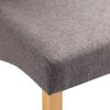 Dining Room Chairs 4 Pcs Taupe Fabric