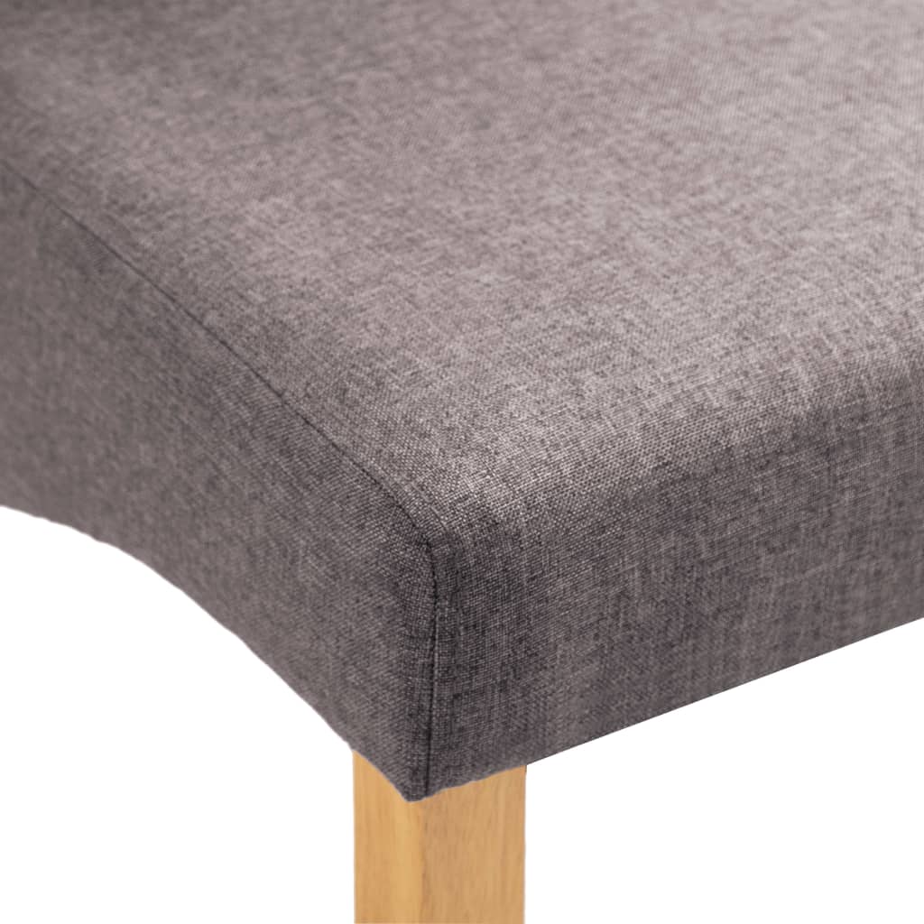 Dining Room Chairs 4 Pcs Taupe Fabric