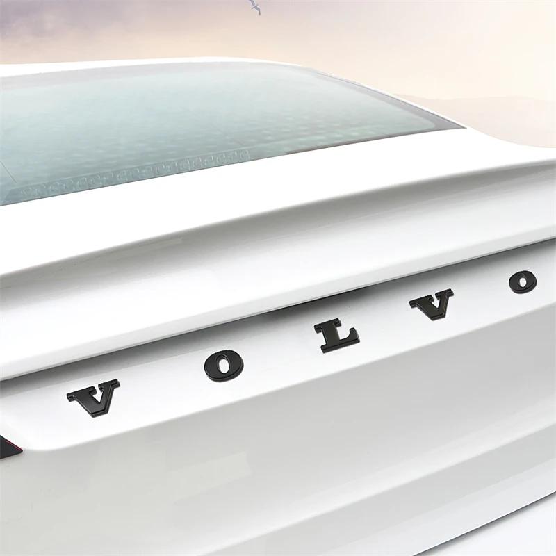 Volvo Car Letter Badge Auto Trunk Metal Stickers For Volvo Xc60 Xc90 V40 V60 S60 V50 V90 S80 C40 XC40 V70 XC70 C30 C70 Rdesign