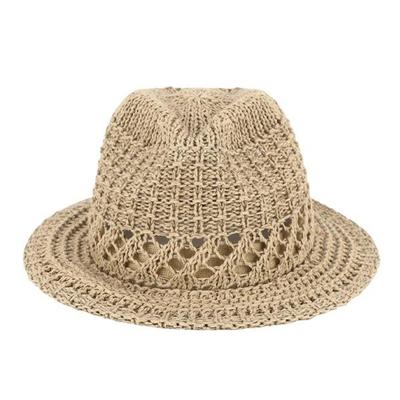Lcate Damen Fedora Hut mit Krempe Sommerhut Urlaubshut LDJH152
