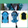 Svítící Avatar Pokrývka hlavy Halloweenská Maska Ideální pro Cosplay a Karnevaly
