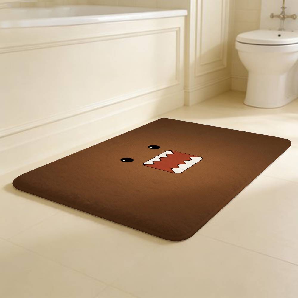 Cartoon D-Domo K-Kun Bathroom Mat Anti-slip Absorb Water Long Strip Cushion Bedroon Mat Welcome Doormat