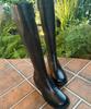 Leah Bella Long Boots_Black, Black Suede