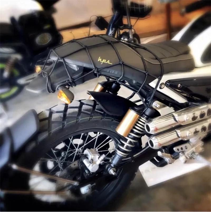 Motorcycle Luggage Net Cover Bike Hold Down Fuel Tank Luggage Mesh Rubber Elastic Web Bungee Motorcycle Bike Tank Mesh Cover