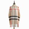 Scarf Women's autumn and winter imitation cashmere scarf Sweet striped scarf Shawl Warm medium and long scarf