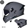 3C Certified small helmet body motorcycle open-face helmet with dual visors, suitable for men and women, with Bluetooth, full-face and half-face