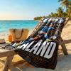 Haaland Personalized Name Beach Towel Quickdry Soft Microfiber Perfect For Traveling Yoga Camping And Swimming