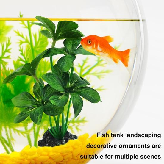 Yousheng Fish Tank Simulated Water Plants Aquarium Decoration Realistic Fish Tank Landscaping Seaweed Ornament for DIY Fish Tank Decor