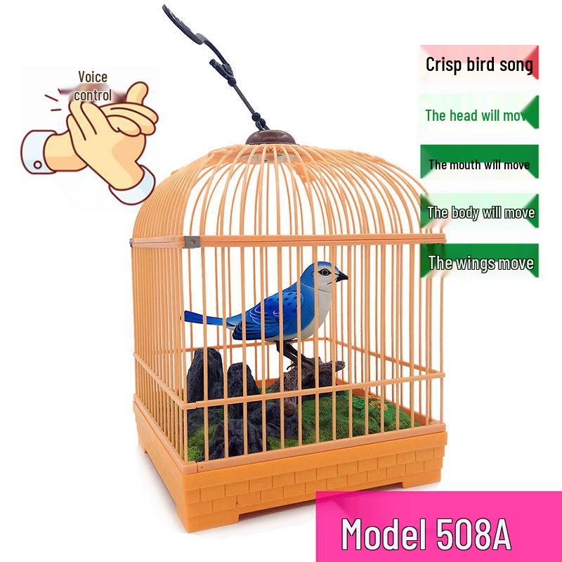 Voice-Activated Simulated Birdcage Toy for Kids: Fun and Creative Electric Bird Collection