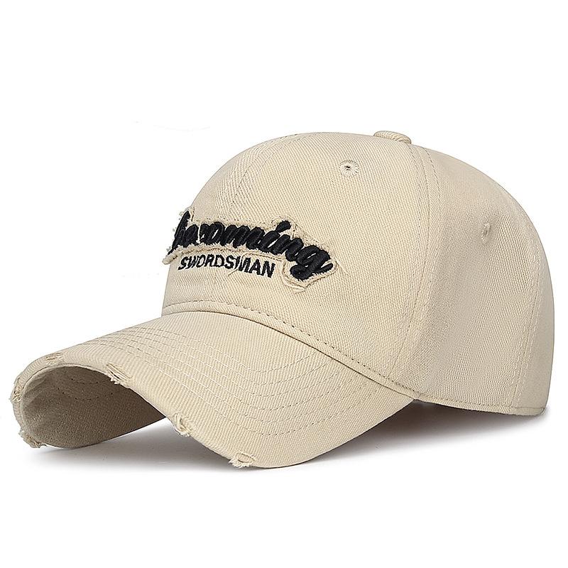 Outdoor Cap Women's Youth Hole Patch Baseball Cap Embroidery Sunhat