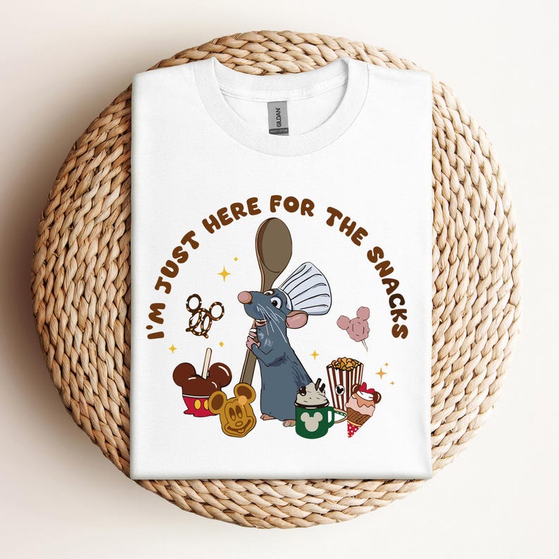 Remy Ratatouille I M Just Here For The Snacks Shirt, Ratatouille Tee, Anyone Can Cook Tee, Ratatouille Remy Little Chef Anyone Can Cook Tee 150