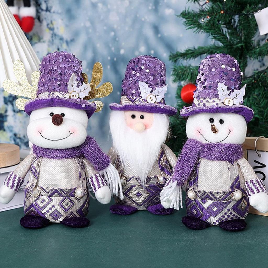 Christmas Plush Standing Snowman Old Man Elk Cute Christmas Party Gift Plush Standing Plush Toy, Children's Gifts