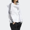 Adidas Neo Faves Hooded Sports Jacket With Alphabet Floral Logo Women Outerwear White FP7321