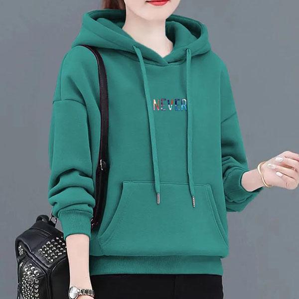 Felpe con cappuccio ispessite da donna Felpe con cappuccio calde invernali  da donna a tinta unita Stampata Madre Slim Loose Versatile Top acquista in  modo economico — spedizione gratuita, recensioni reali con