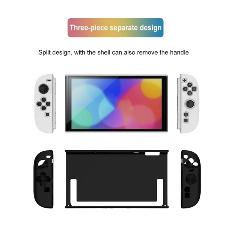 Full Body TPU PC Case for Dedicated Console Accessories Anti Slip Split Cover Scratch-Resistant and Heat Dissipation
