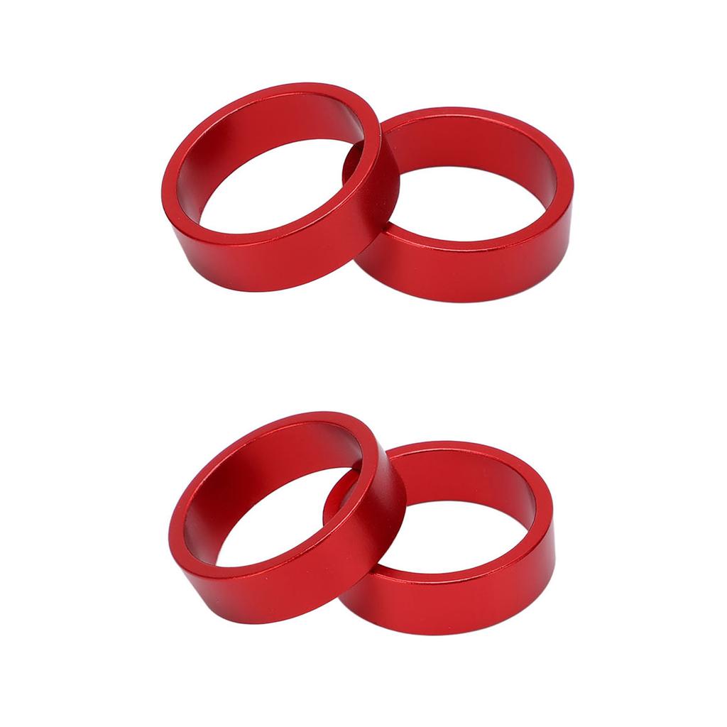 4 Pcs Aluminium Alloy Headset Pad Bike Handlebar Stem Spacers 28.6x10mmCelsius1.13x0.39in for Mountain Bike Road Bike