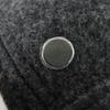 Pristine HERMES beret Saint Honoré Serie Metal gray wool Women 56 Used