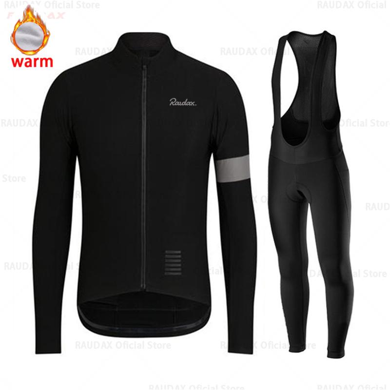 2026 Winter Fleece Riding Suit Set Clothes Roupa Ciclismo Masculino Long Sleeve Cycling Jersey Men Culotte Ciclismo Cycling