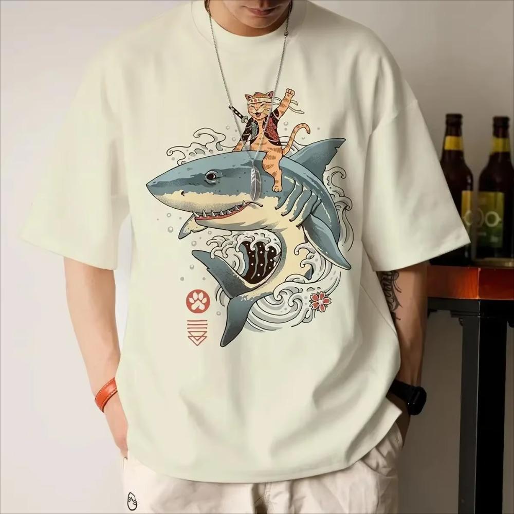 2024 Men's Elastic Polyester Summer Loose Fashion Quick Dry 3D Printed T-shirts  Custom Print Man Loose Short Sleeved T Shirtv