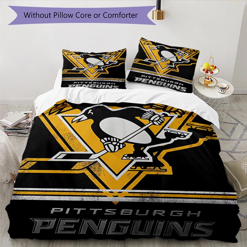 Penguin Pride Themed Bedding 3Pcs Duvet Cover Set Decorative Bed Linen For Teen Room Home Decoration