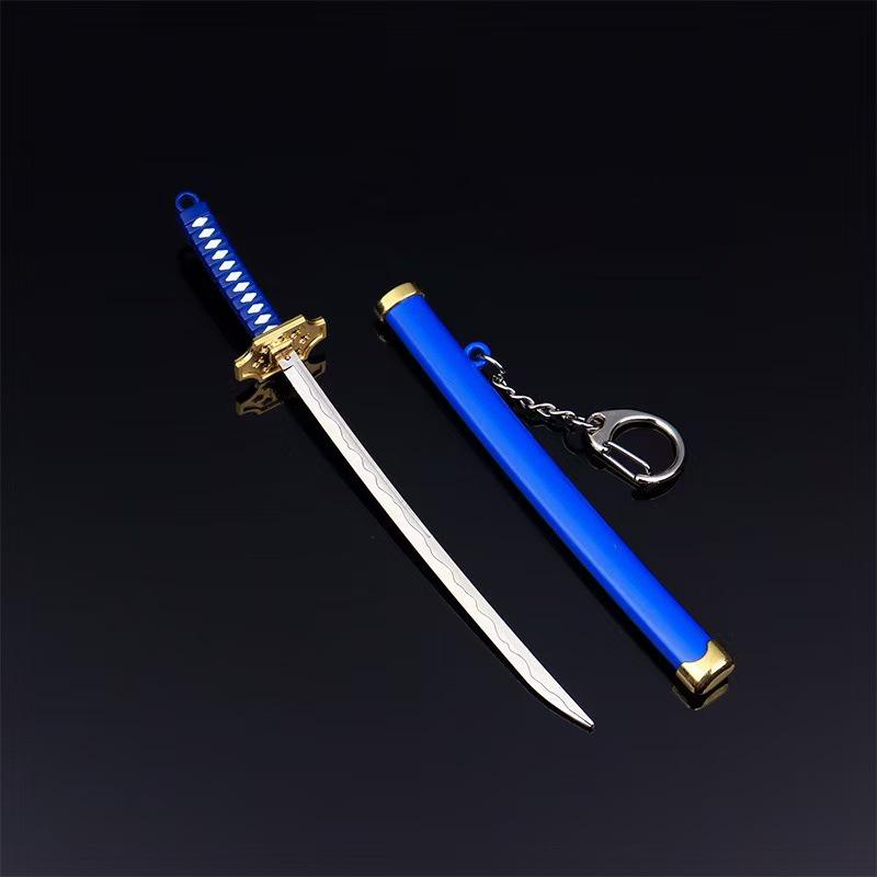 Zoro Shuusui Samurai-Schwert Schlüsselanhänger: Anime Metalllegierung Miniatur Anhänger