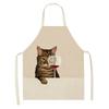 Ladies Men Home Cleaning Baking Cooking Tools Cooking Accessories Kitchen Aprons Linen Cats Wine Aprons