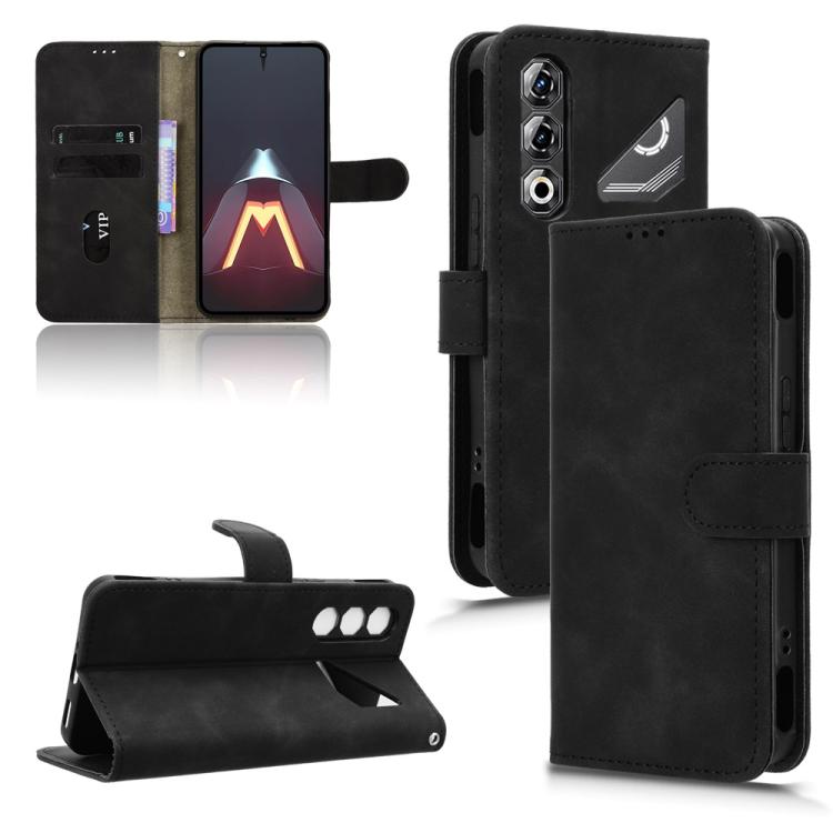 For ZTE nubia Neo 5 Pro 5G Skin Feel Magnetic Flip Leather Phone Case