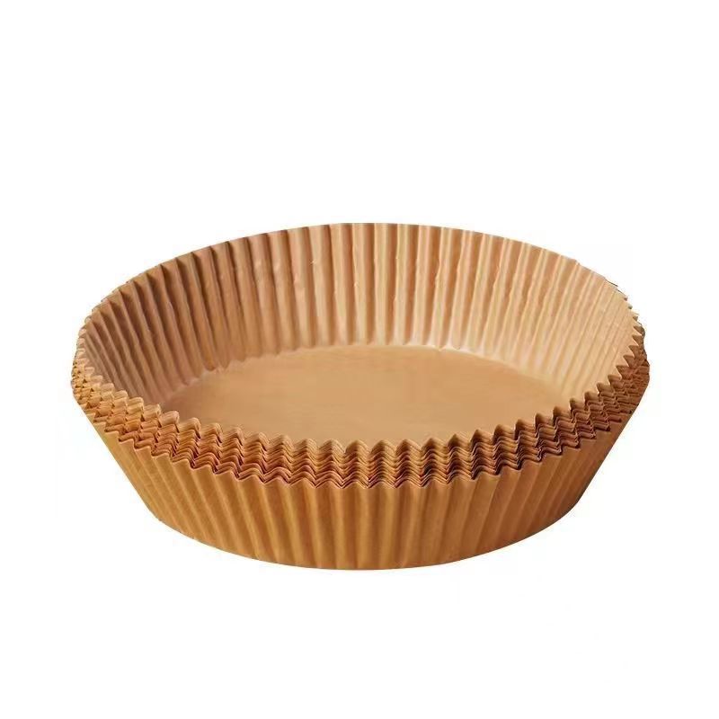 50 Pcs Home Air Fryer Special Disposable Baking Paper Tray Round Silicone Oil Paper