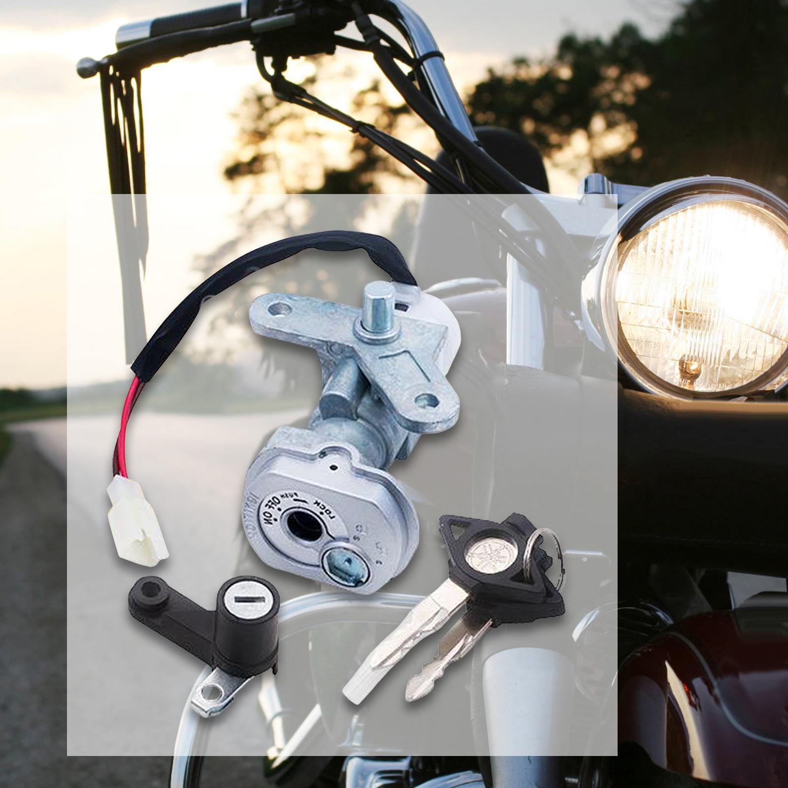 

Motorcycle Ignition Switch Key Set Accessories Easy Installation High Performance Premium Replaces
