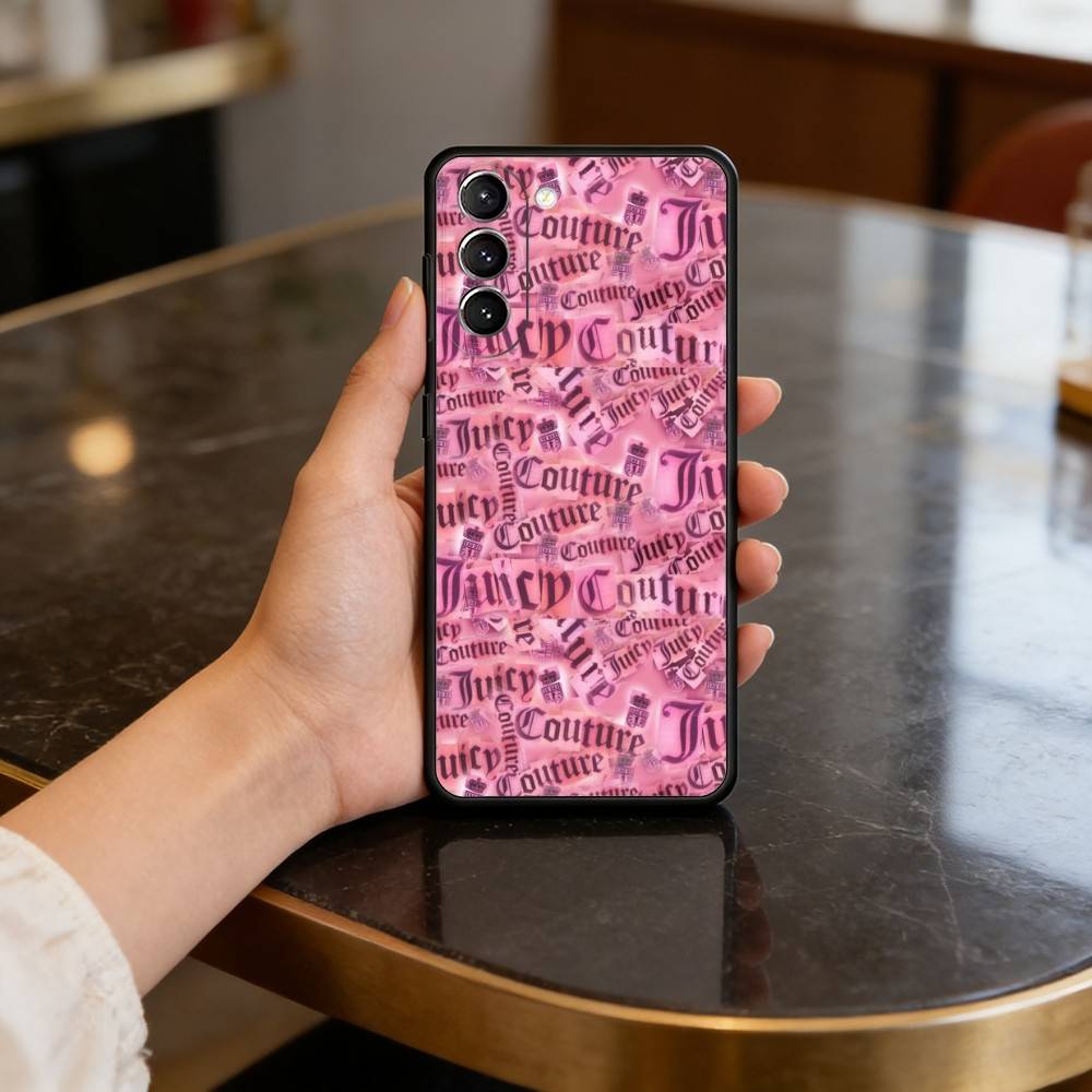 P-Pink J-Juicys C-Coutures Case for Samsung Galaxy S21 S25 FE S24 S23 Ultra S20 S9 S22 Plus S10 TPU Cover