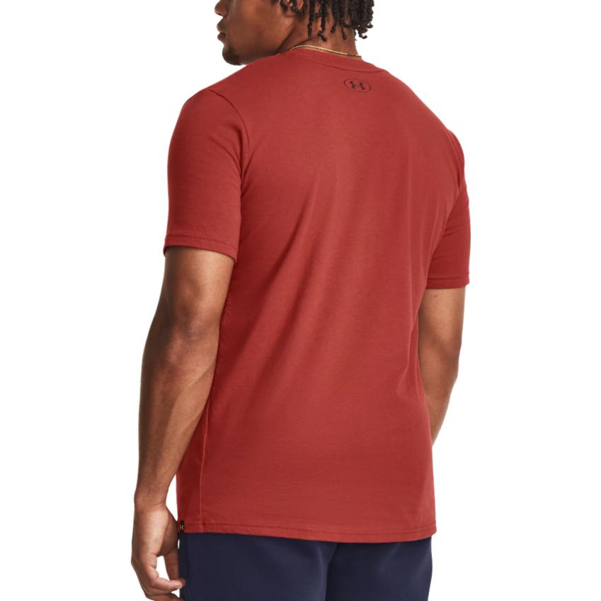 Under Armour Rundhals T-Shirt mit Buchstabenmusterdruck, Kurzarm, Herren T-Shirts, Rot 1379837-635