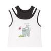LUSON Little O Baby Girls' Fake Two-Piece Sleeveless Vest Top
