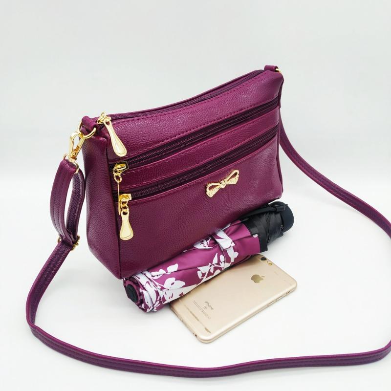 Middle-aged and old mothers buy vegetables, the new one-shoulder oblique span women's bag