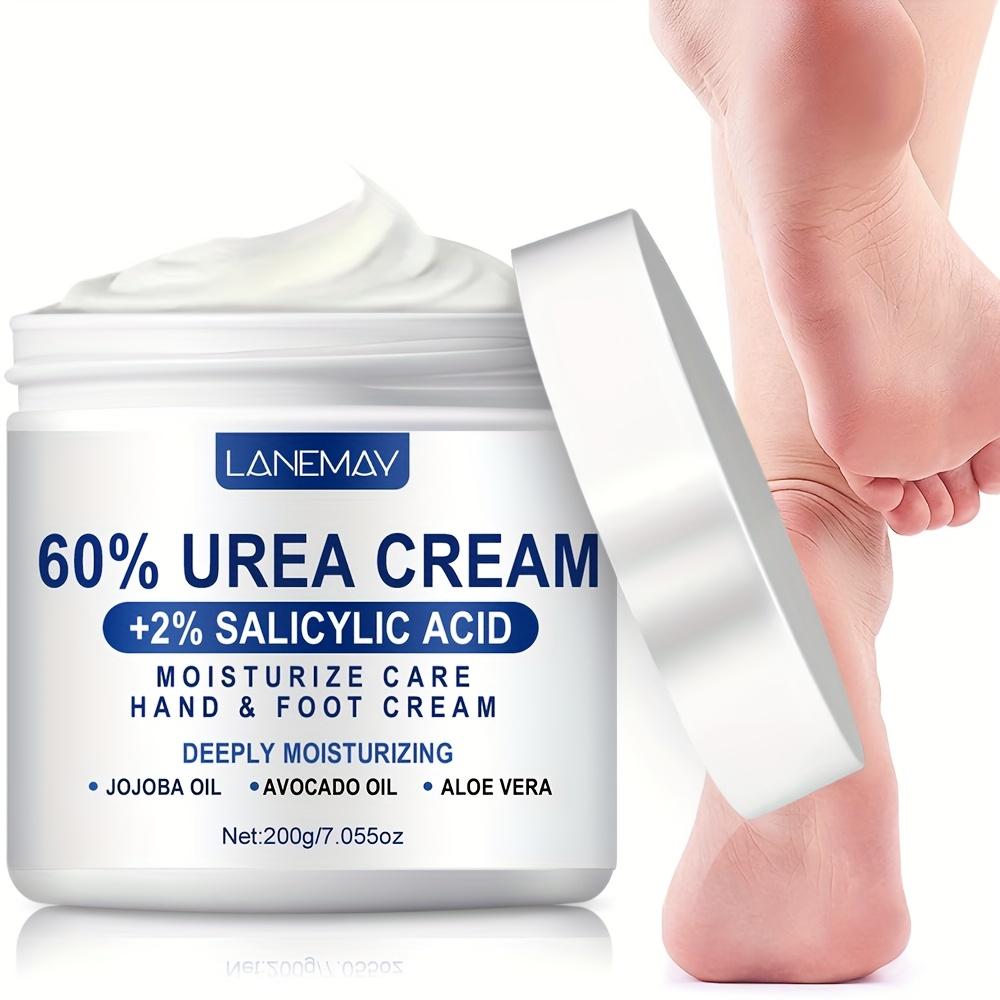 60% Urea Cream for Hand & Foot-Hydrating Moisturizer with Salicylic Acid & Glycerin,Improves Texture & Barrier, Softens Cracked Heels-Foot Moisturizer