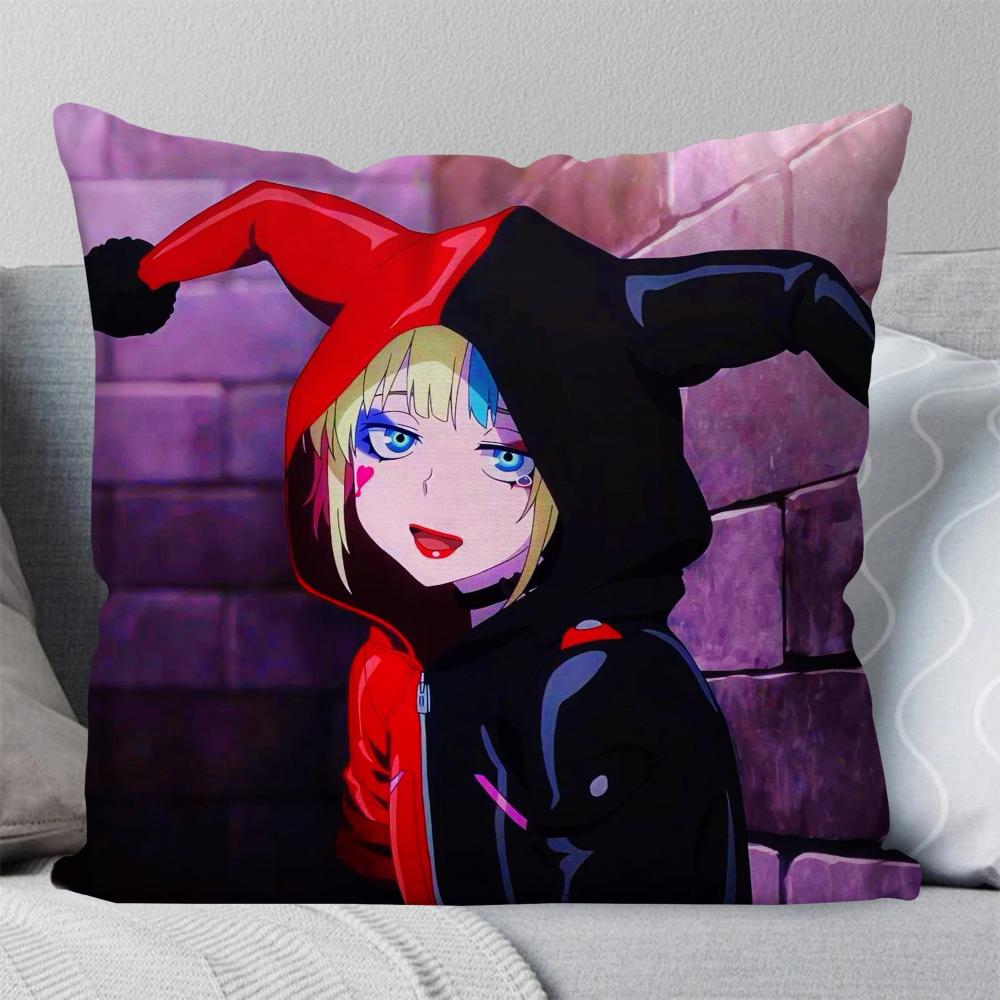 

BEAST KINGDOM Харли ТВ Квинн Наволочка Квадратная Подушка Спальня Диван Досуг КомфортПодушкаАвтомобиль Гостиная Украшение дома 40X40 12x12Inch