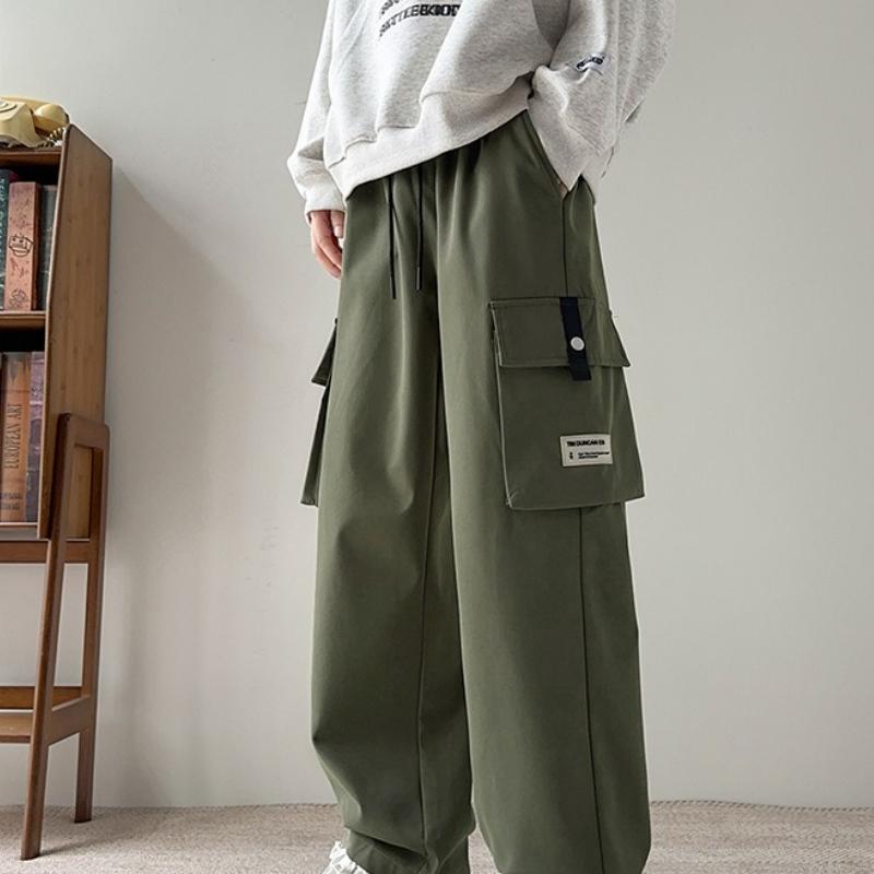 

New Cashmere Overalls Men s Autumn and Winter Loose Straight Plus Size Plus Fertilizer To Increase Multi-pocket Casual Pants. 8XL