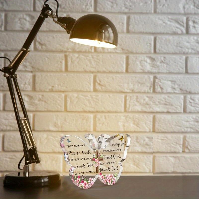 "Chwała Bogu" Prezent z Pismem Świętym Motyl - Inspirująca pamiątka z wersetem biblijnym na Boże Narodzenie