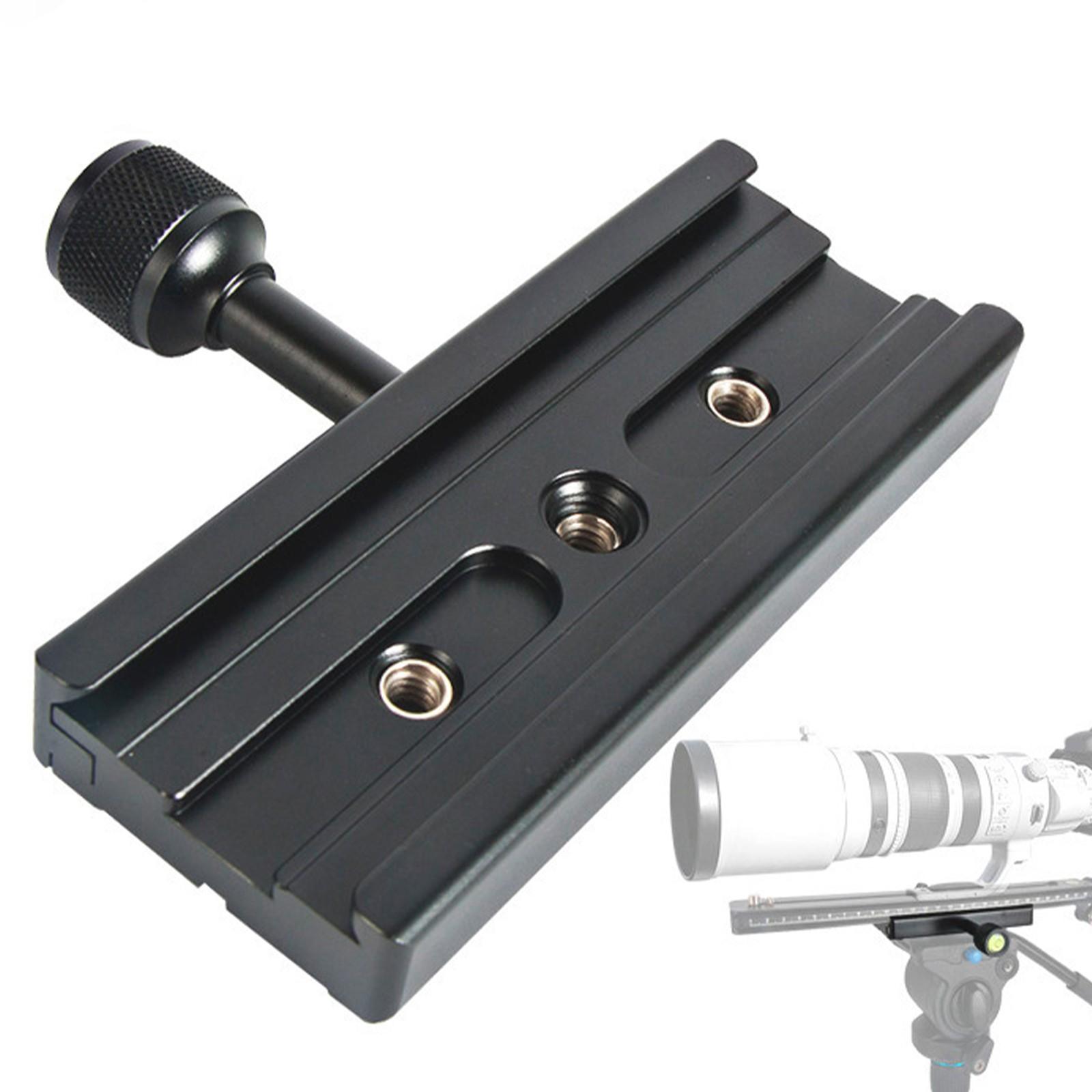 

120mm Quick Release Plate Clamp Adapter 1/4 3/8inch Screw Compatibility for DSLR Camera Tripods and Stabilizers 1