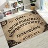 3D Retro Witch Ouija Gothic Spirit Board Rug for Bedroom Living Room Sofa Home Doormat Decor, Large Kids Play Non-slip Floor Mat