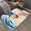15 Sizes Japanese Style Kanagawa Pattern Rug for Living Room Area Carpet Bathroom Mat Creative Doormat Bedroom Mat Home Décor
