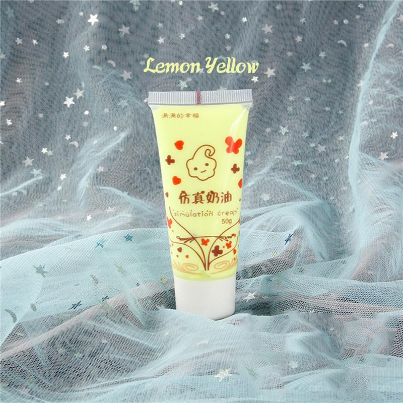 1Pcs (50Ml) Resin Diy Fake Whipped Cream Clay Simulation Cream Gel Antifreeze Mobile Shell Beauty Diy Craft Soft Clay Decoration