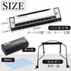 Nullie 10-Hole Harmonica, Sing-and-Play Set, Harmonica Holder, 4-Piece Set for Quick Start