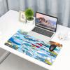 Blue Smurfs Print Mouse Pad, Anti‑Slip Desktop Keyboard Mat, for PC Laptop Gaming Working Daily Use, Cool Festival Surprise Gift