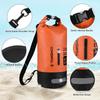 TOMSHOO Waterproof Dry Bag 10L20L RollTop Dry Bag Backpack with Waterproof Phone Case for Travel