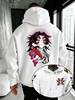 Demon Slayer Men's Hoodie Y2K Style Kokushibo Print High Quality Warm Autumn Winter New Pullover